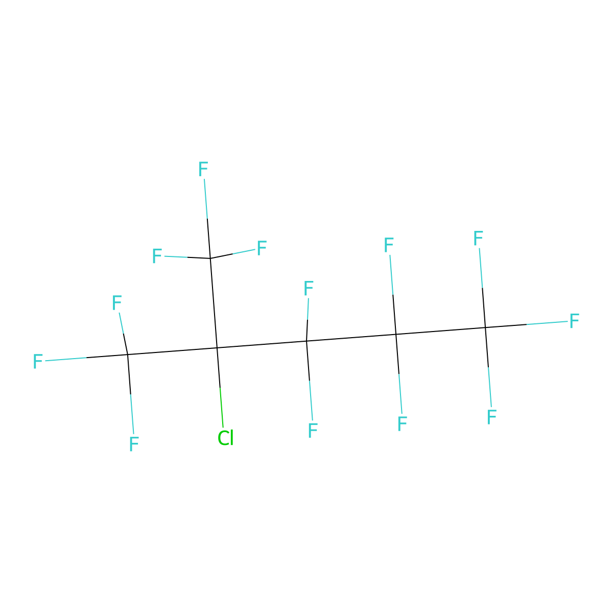 2-Chloro-2-(trifluoromethyl)perfluoropentane molecular structure, CAS 67437-97-2