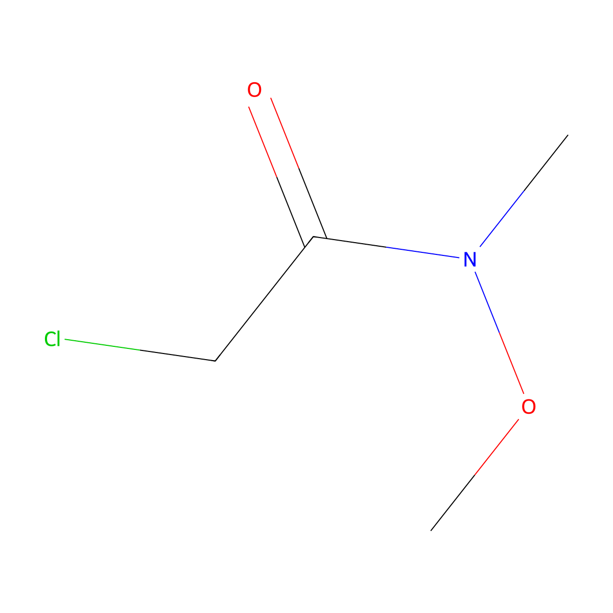 2-Chloro-N-methoxy-N-methylacetamide molecular structure, CAS 67442-07-3