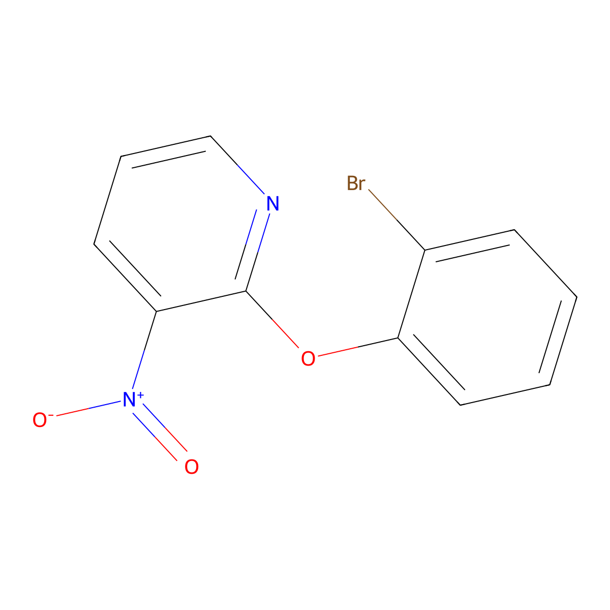 2-(2-Bromophenoxy)-3-nitropyridine molecular structure, CAS 67443-29-2