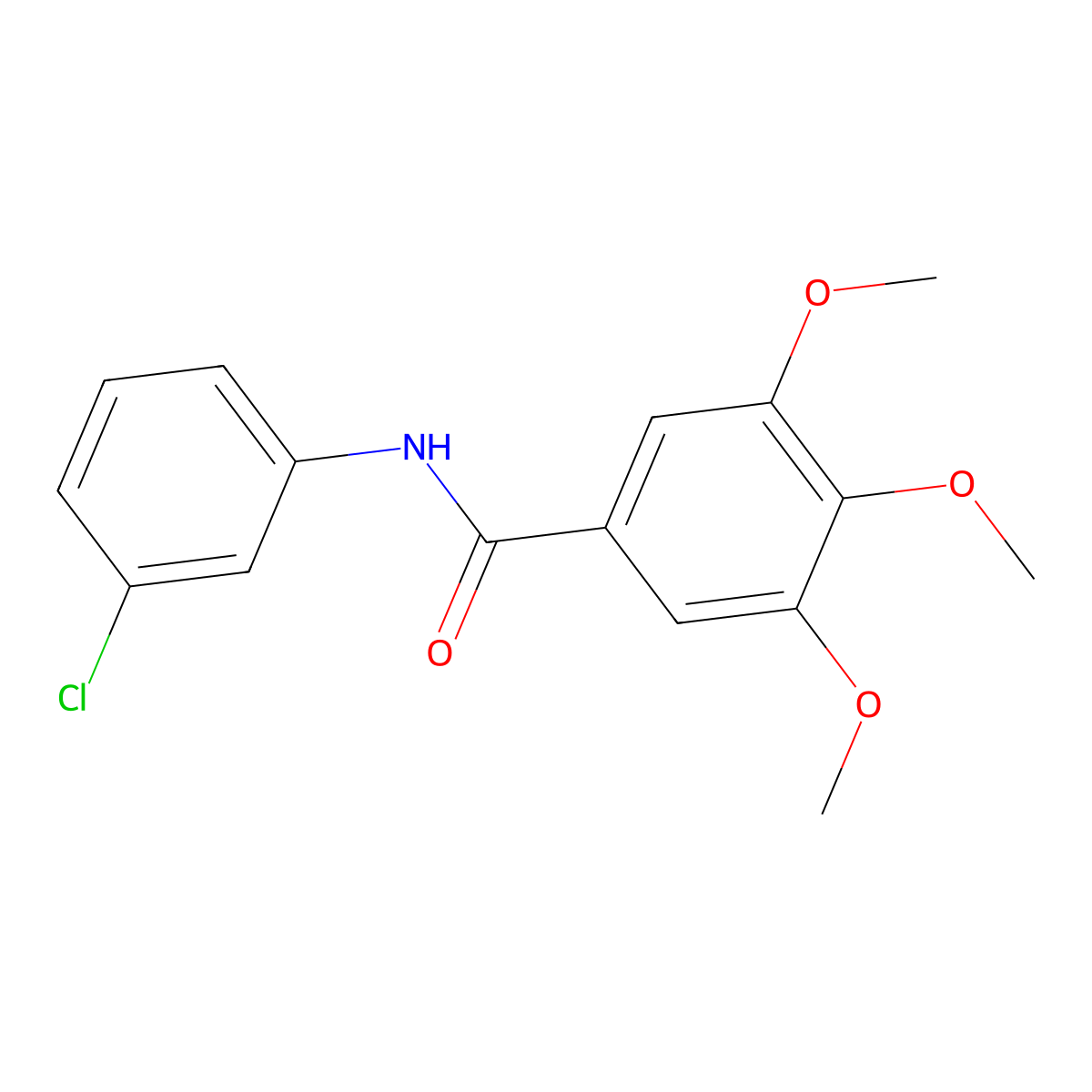 N-(3-Chlorophenyl)-3,4,5-trimethoxybenzamide molecular structure, CAS 6745-48-8