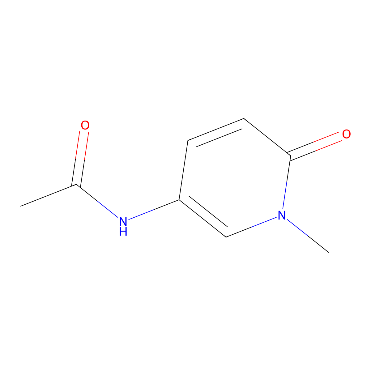 N-(1-Methyl-6-oxo-1,6-dihydropyridin-3-yl)acetamide molecular structure, CAS 67451-61-0