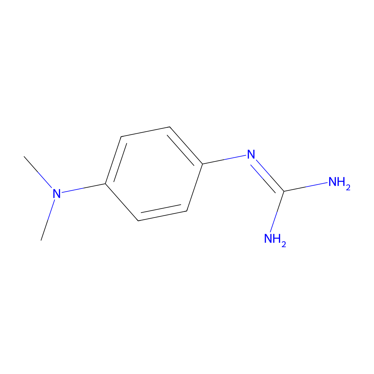 N-[4-(dimethylamino)phenyl]guanidine molecular structure, CAS 67453-82-1
