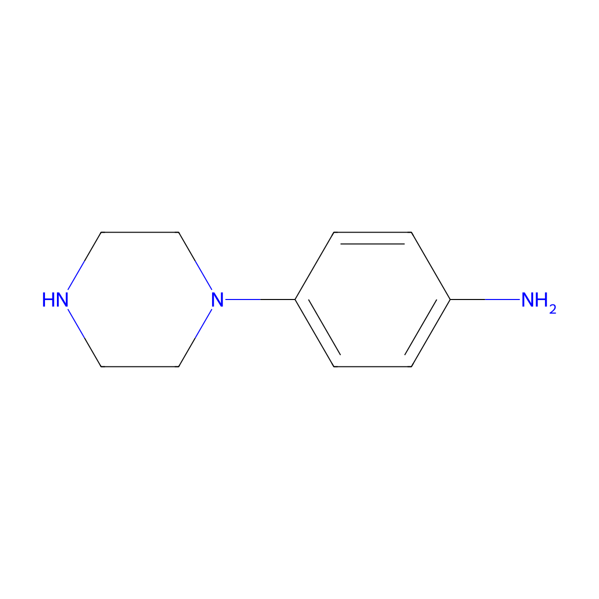 1-(4-Aminophenyl)piperazine molecular structure, CAS 67455-41-8