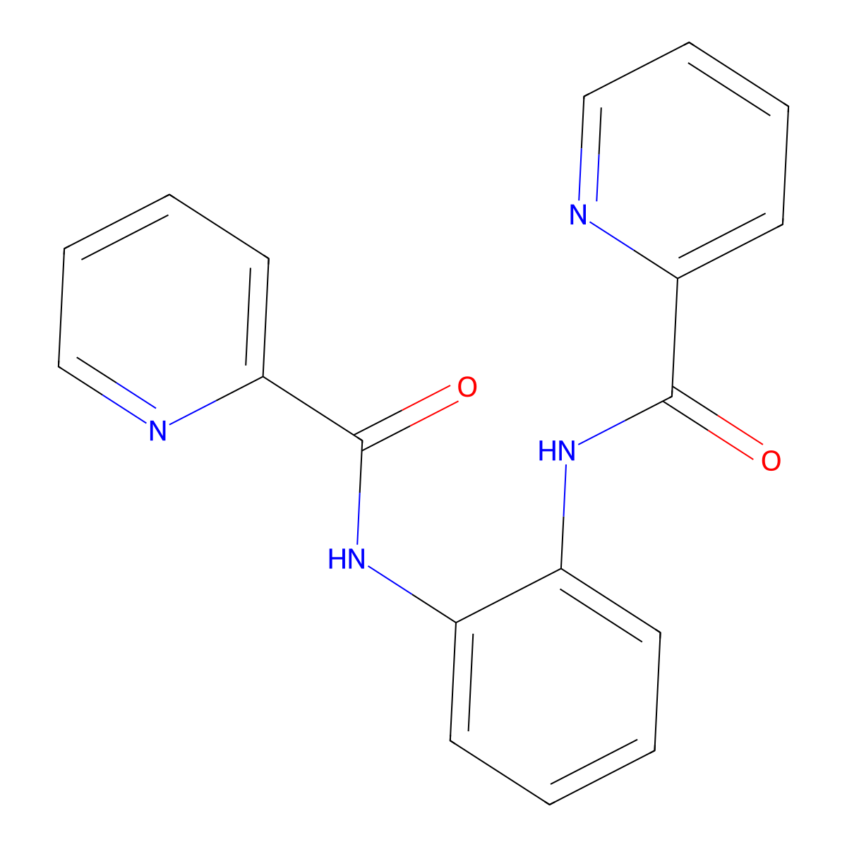 N,N'-(1,2-Phenylene)dipicolinamide molecular structure, CAS 67455-94-1