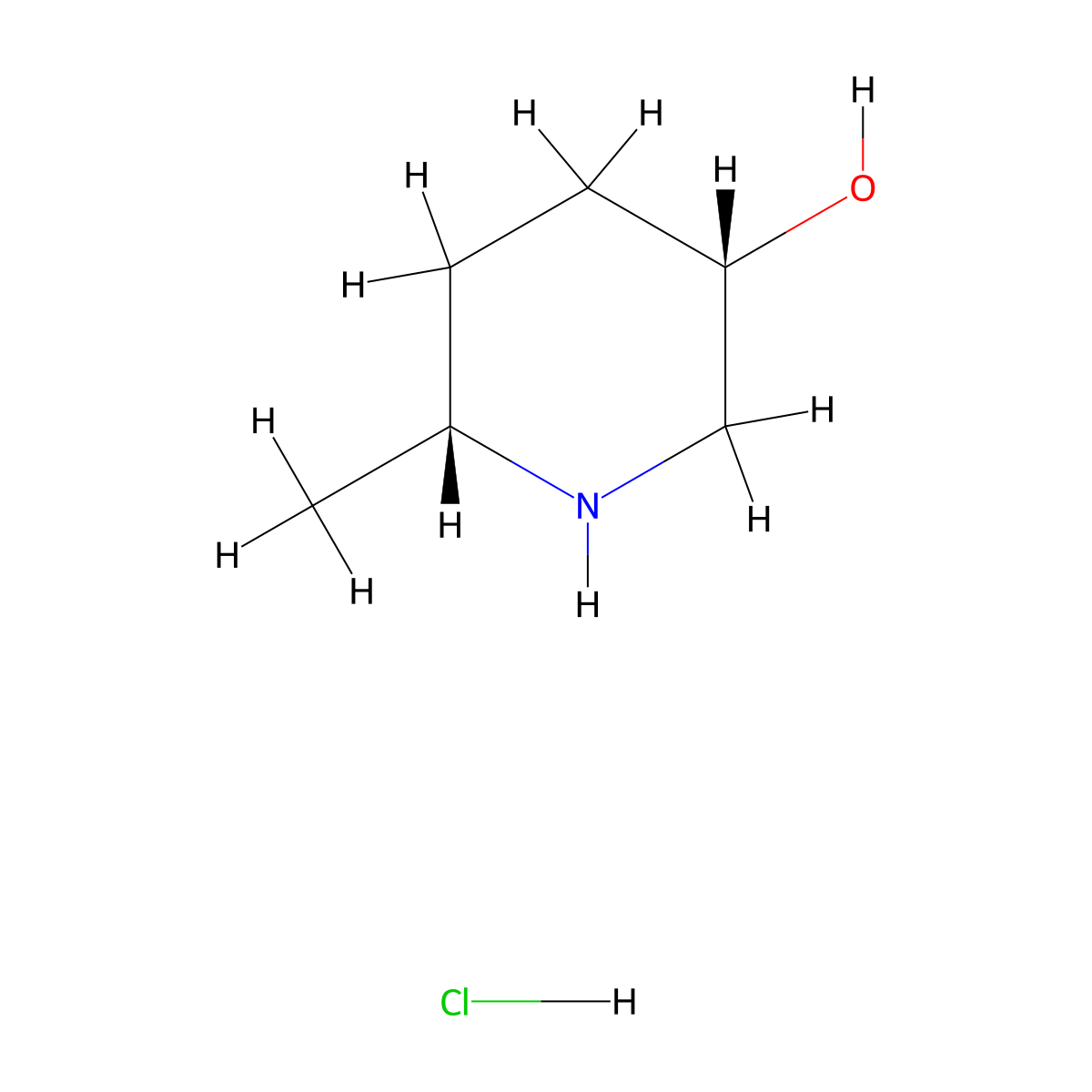 rac-(3R,6S)-6-methylpiperidin-3-ol hydrochloride molecular structure, CAS 67459-74-9