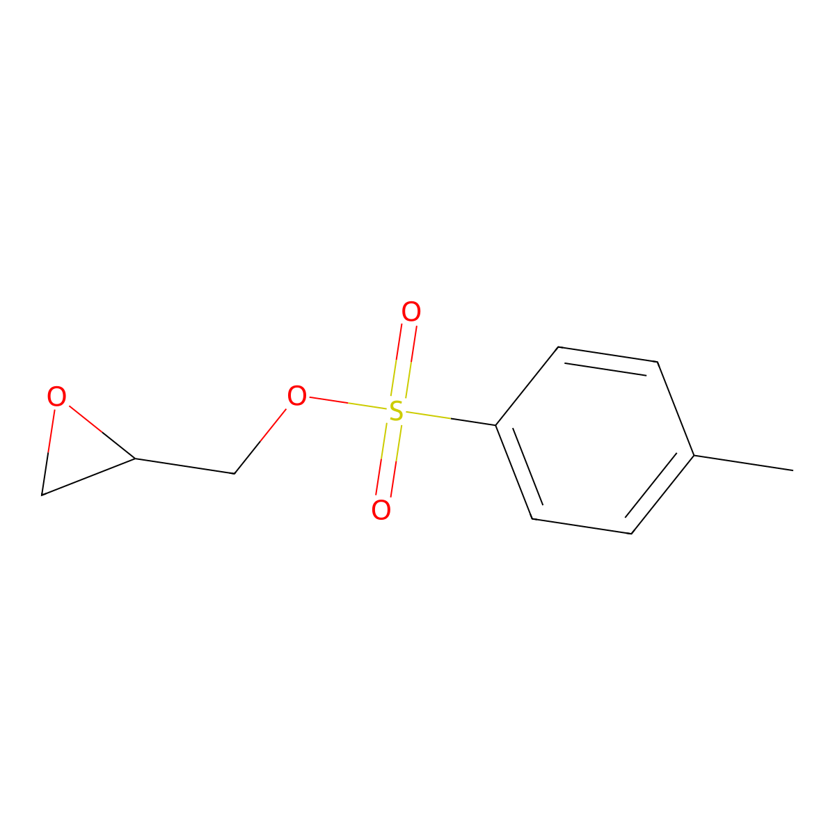 Glycidyl tosylate molecular structure, CAS 6746-81-2