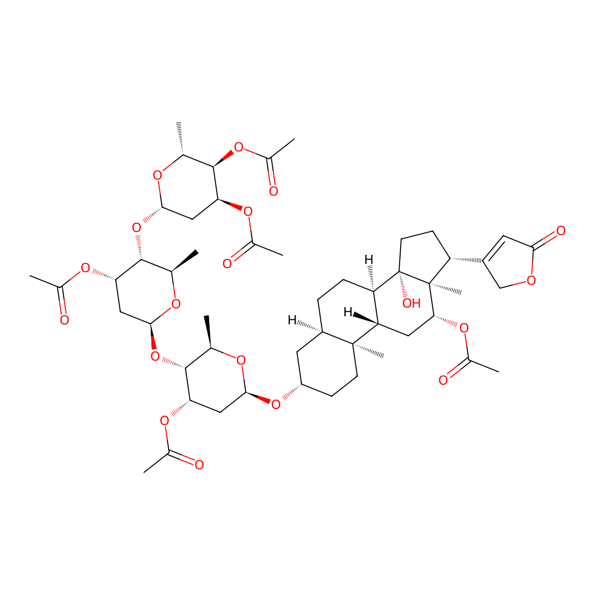 Digoxin O-Tetra-acetate molecular structure, CAS 67467-55-4