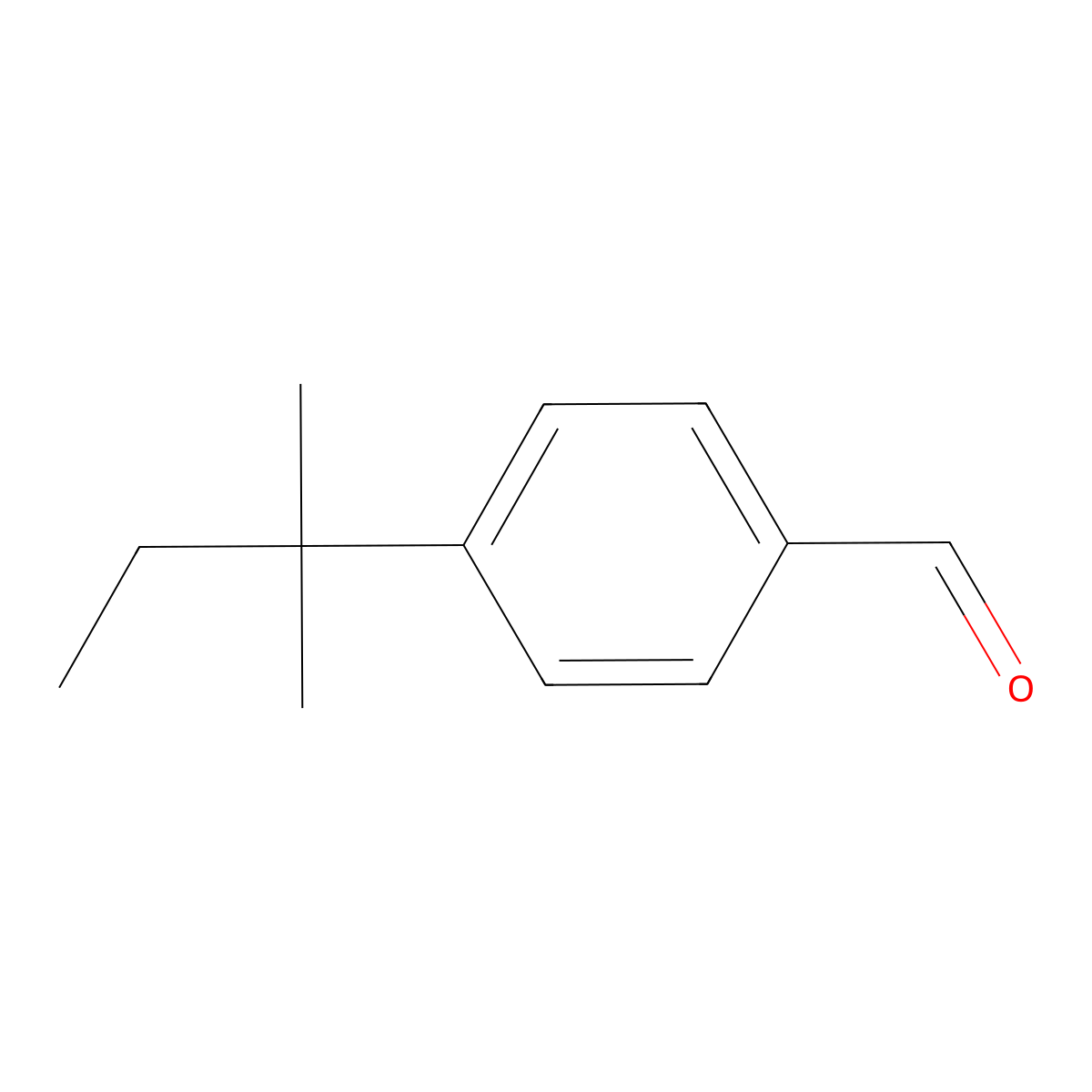 4-(2-Methylbutan-2-yl)benzaldehyde molecular structure, CAS 67468-54-6