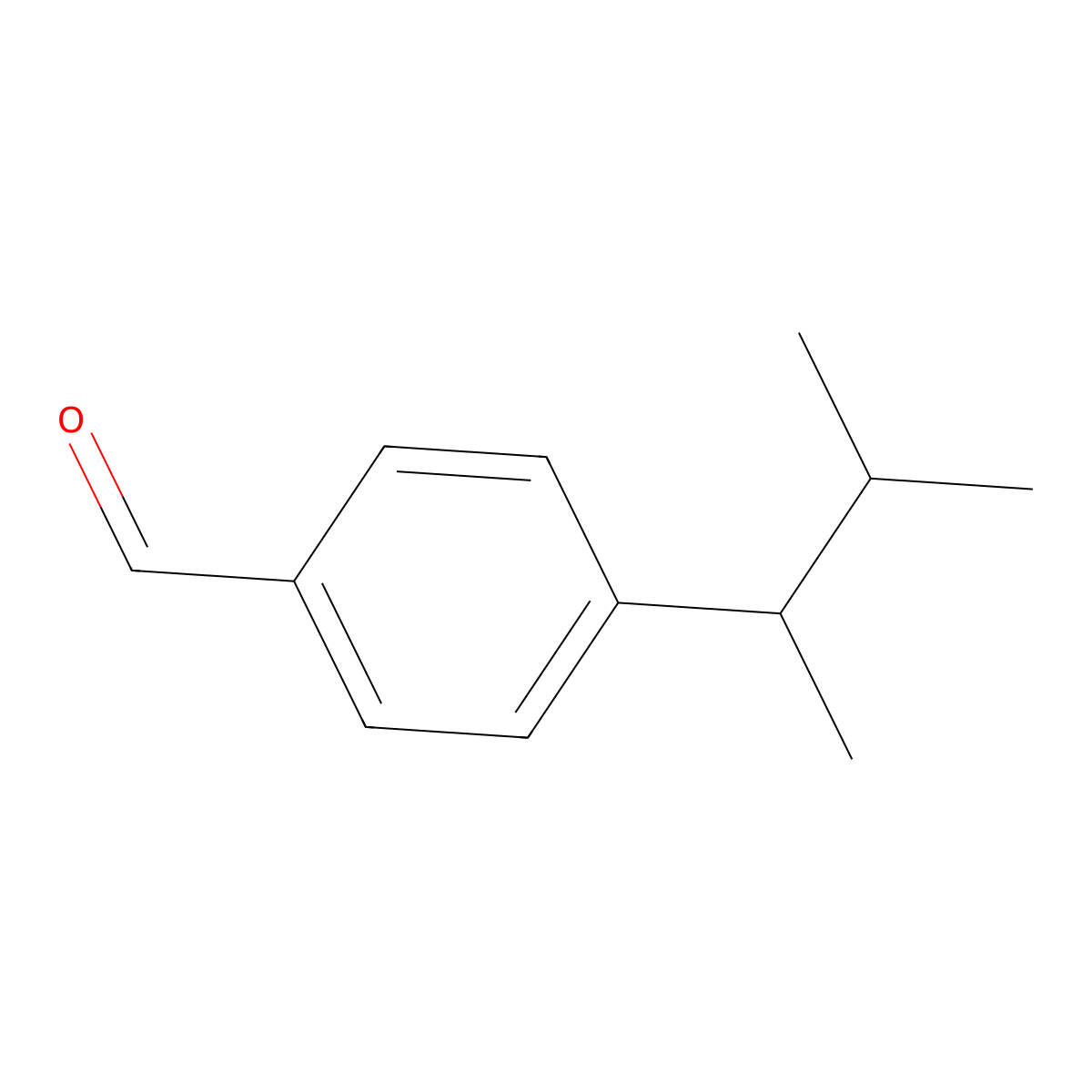 4-(1,2-Dimethylpropyl)benzaldehyde molecular structure, CAS 67468-59-1