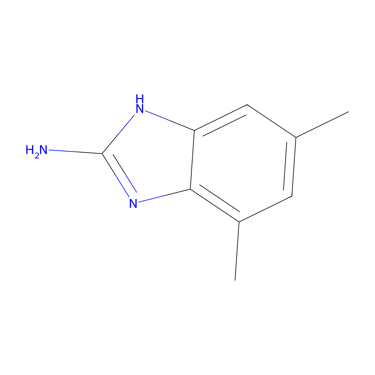 4,6-Dimethyl-1H-benzimidazol-2-amine molecular structure, CAS 67469-39-0