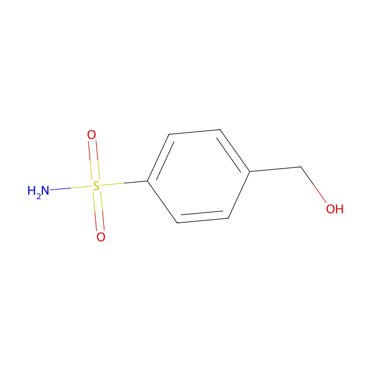 4-(Hydroxymethyl)benzenesulfonamide molecular structure, CAS 67472-44-0