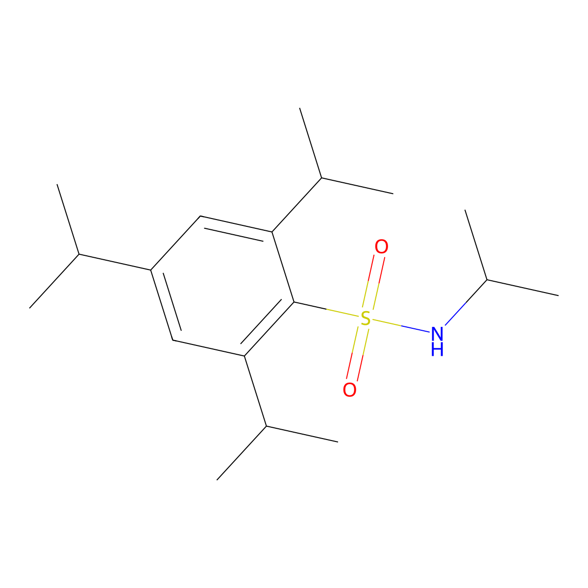 (Methylethyl){[2,4,6-tris(methylethyl)phenyl]sulfonyl}amine molecular structure, CAS 67475-06-3