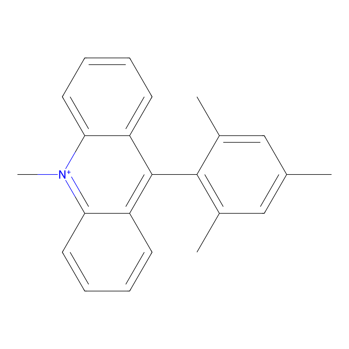 9-Mesityl-10-methylacridinium molecular structure, CAS 674783-96-1