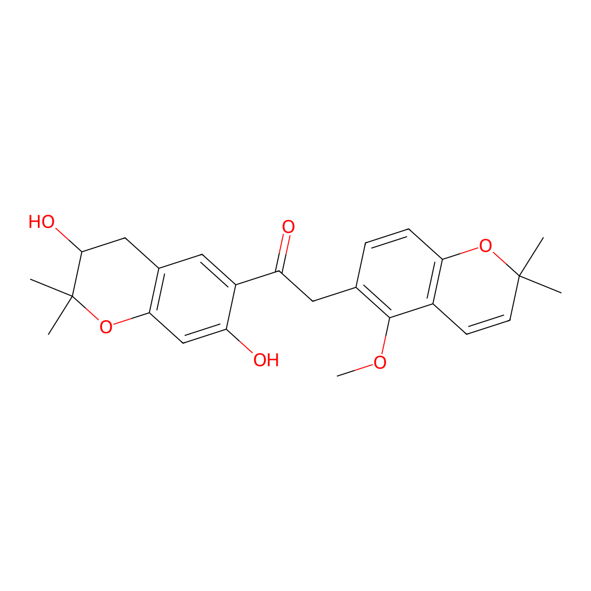 Dihydromunduletone molecular structure, CAS 674786-20-0