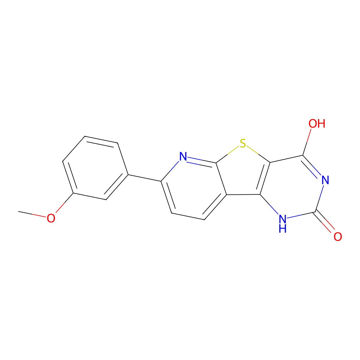 6-Hydroxy-11-(3-methoxyphenyl)-8-thia-3,5,10-triazatricyclo[7.4.0.0^{2,7}]trideca-1(9),2(7),5,10,12-pentaen-4-one molecular structure, CAS 674805-88-0