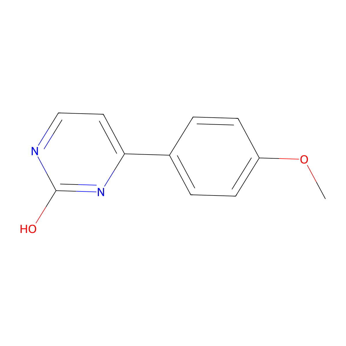 4-(4-Methoxyphenyl)pyrimidin-2-ol molecular structure, CAS 674810-96-9