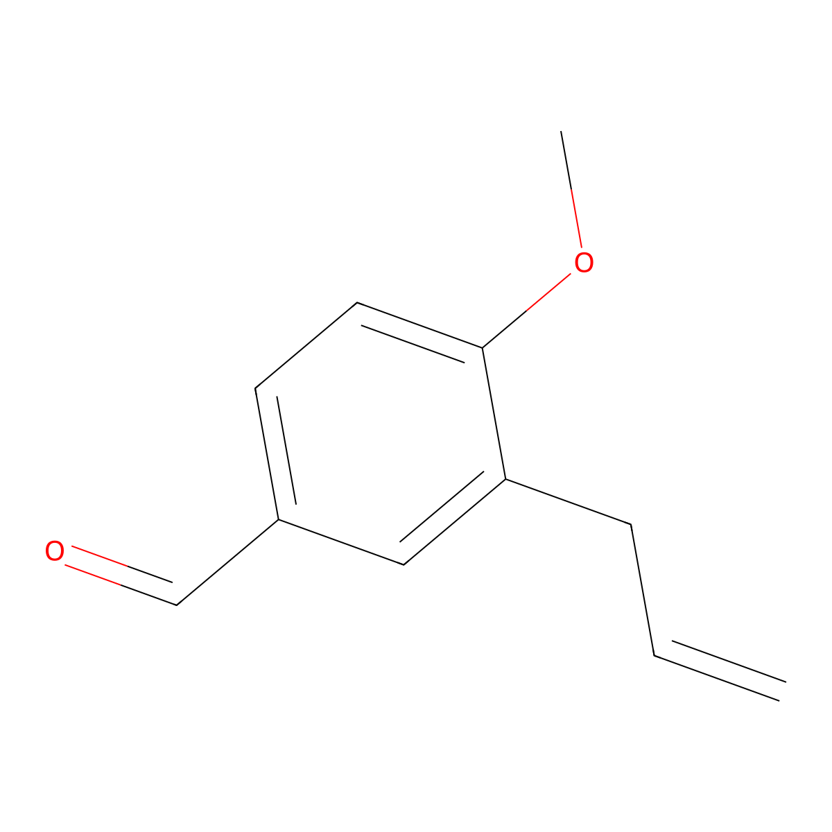 3-Allyl-4-methoxybenzaldehyde molecular structure, CAS 67483-48-1