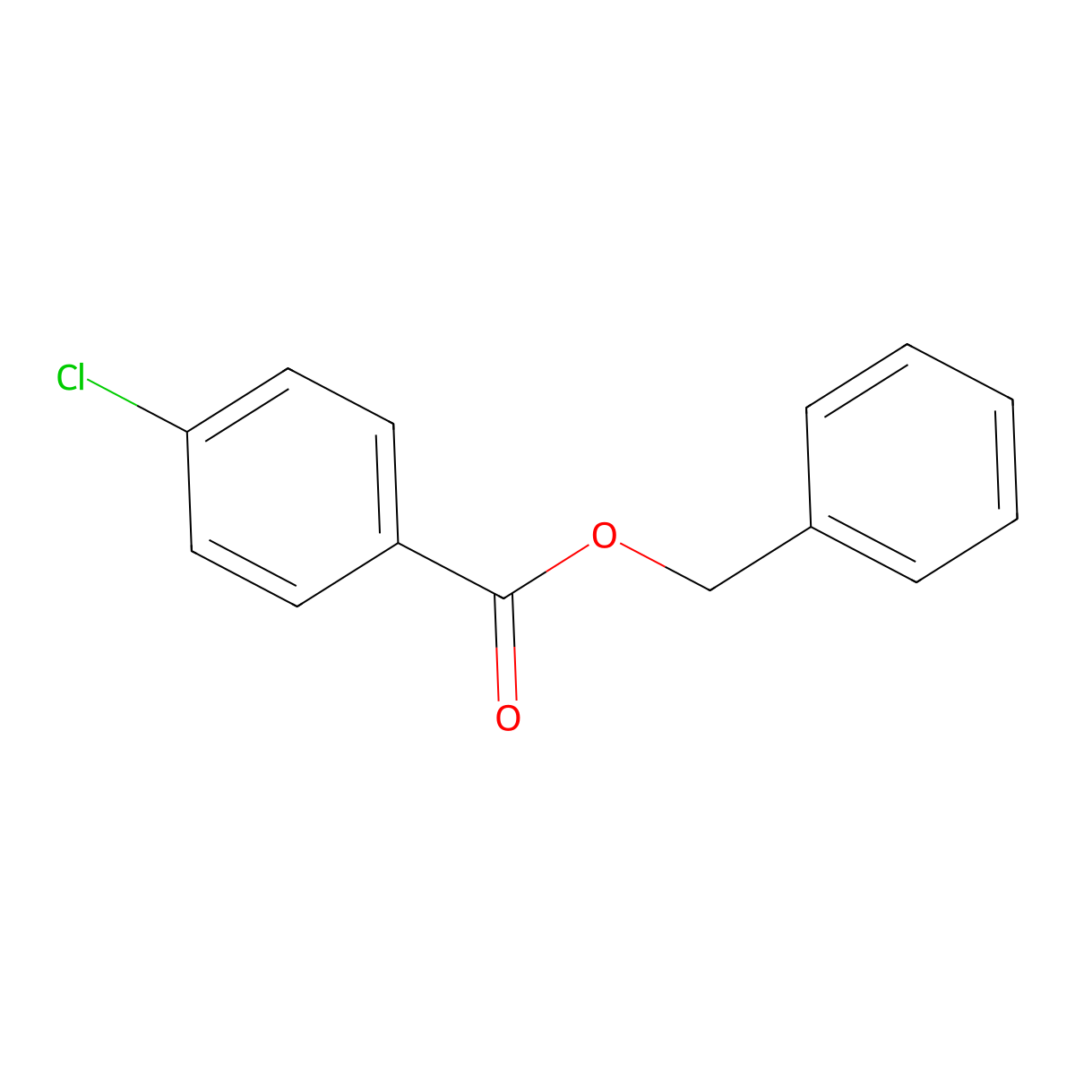 4-Chlorobenzoic acid, benzyl ester molecular structure, CAS 67483-73-2