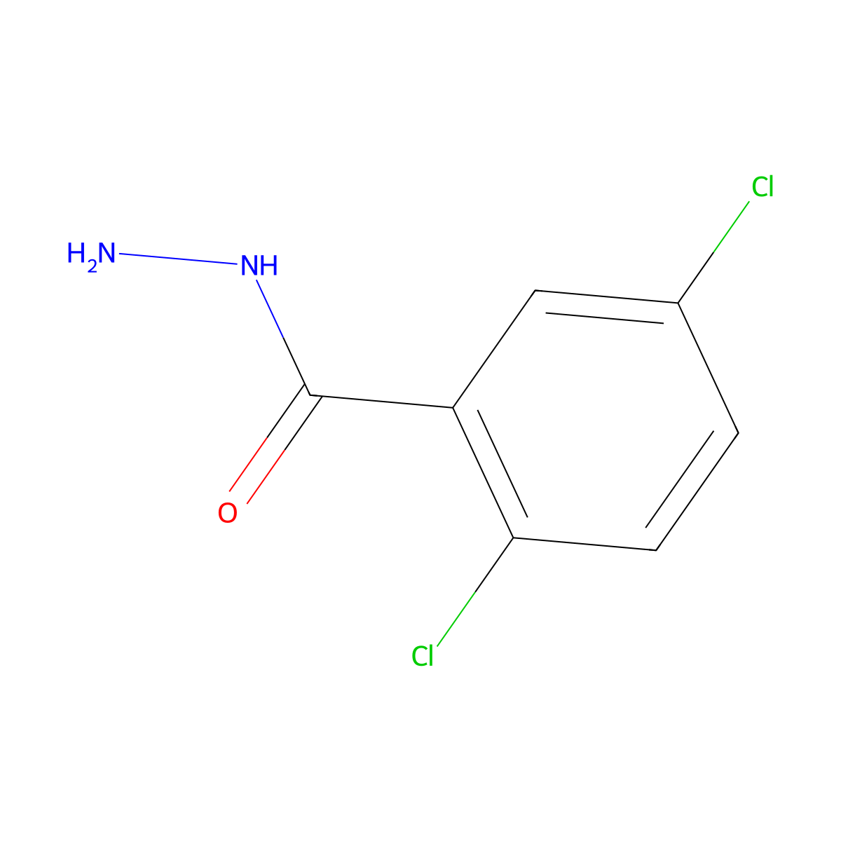 2,5-Dichlorobenzhydrazide molecular structure, CAS 67487-35-8