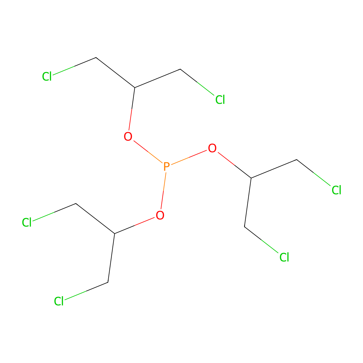 2-Propanol, 1,3-dichloro-, 2,2',2''-phosphite molecular structure, CAS 6749-73-1