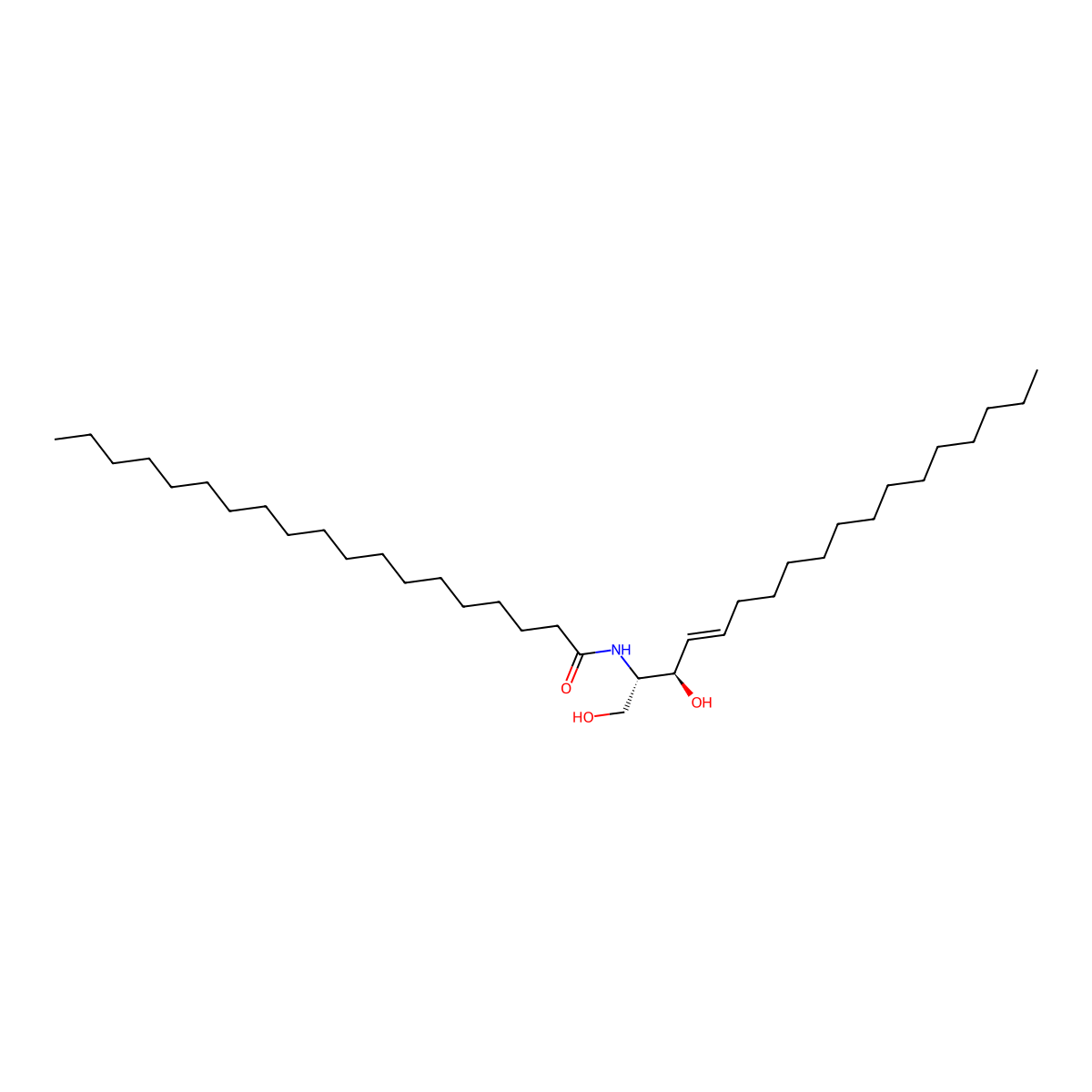 N-(nonadecanoyl)-sphing-4-enine molecular structure, CAS 67492-17-5