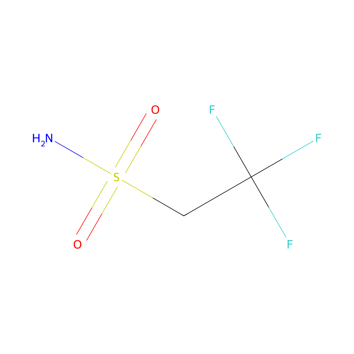 2,2,2-Trifluoroethane-1-sulfonamide molecular structure, CAS 67497-95-4