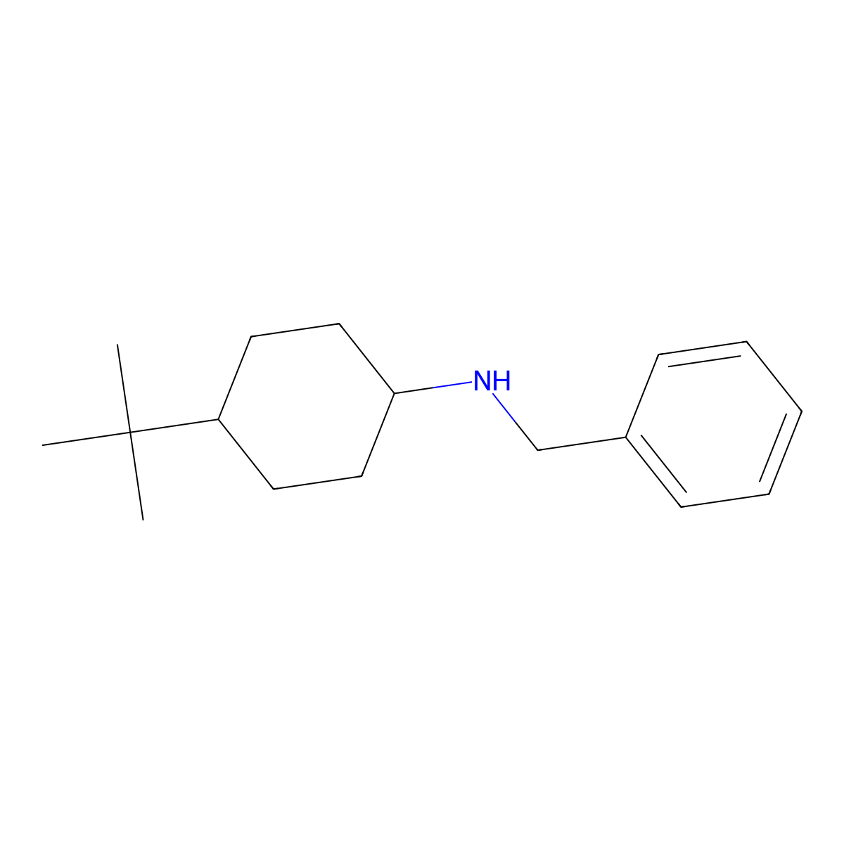 N-(4-tert-butylcyclohexyl)benzylamine molecular structure, CAS 67498-84-4