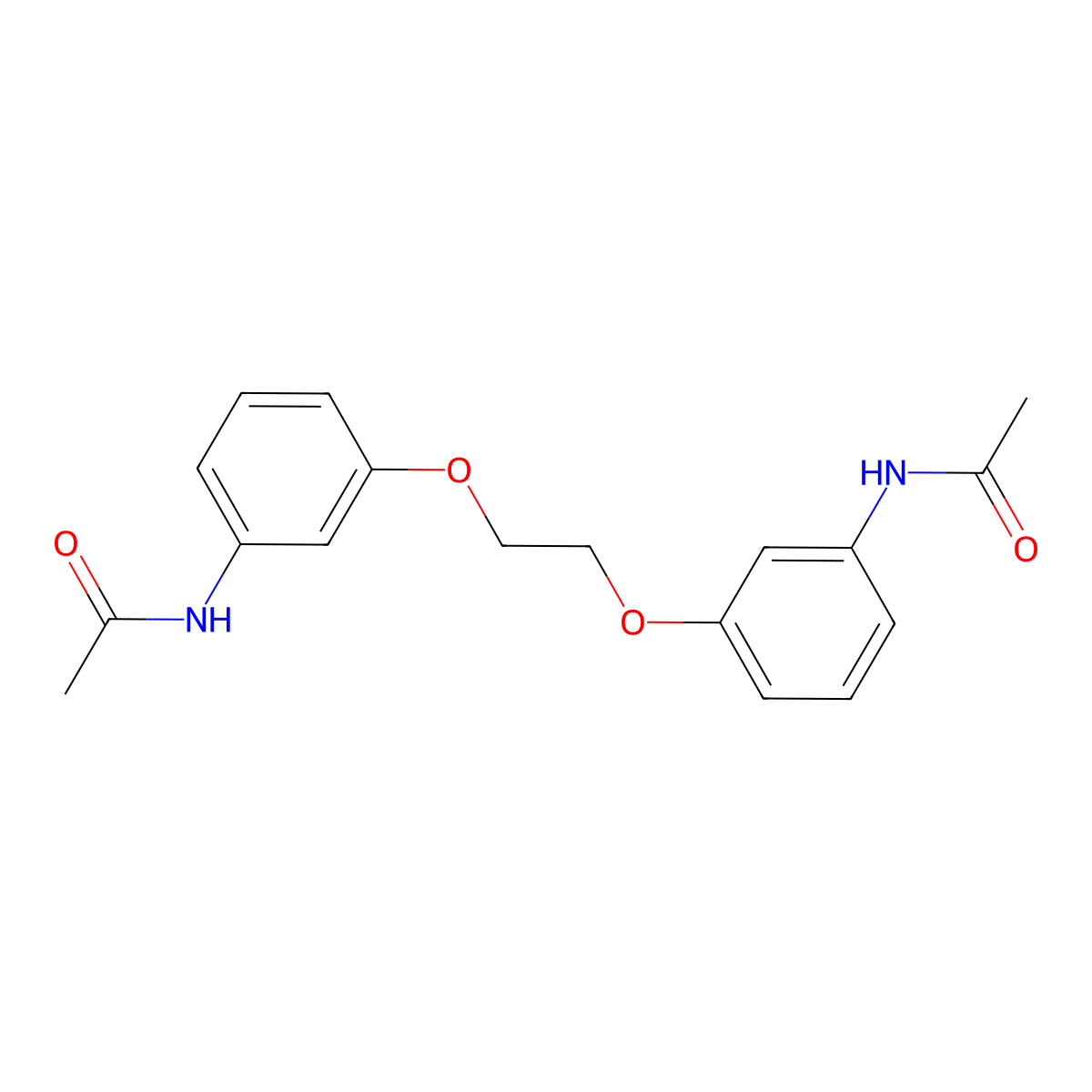 3',3''-(Ethylenedioxy)diacetanilide molecular structure, CAS 67499-50-7