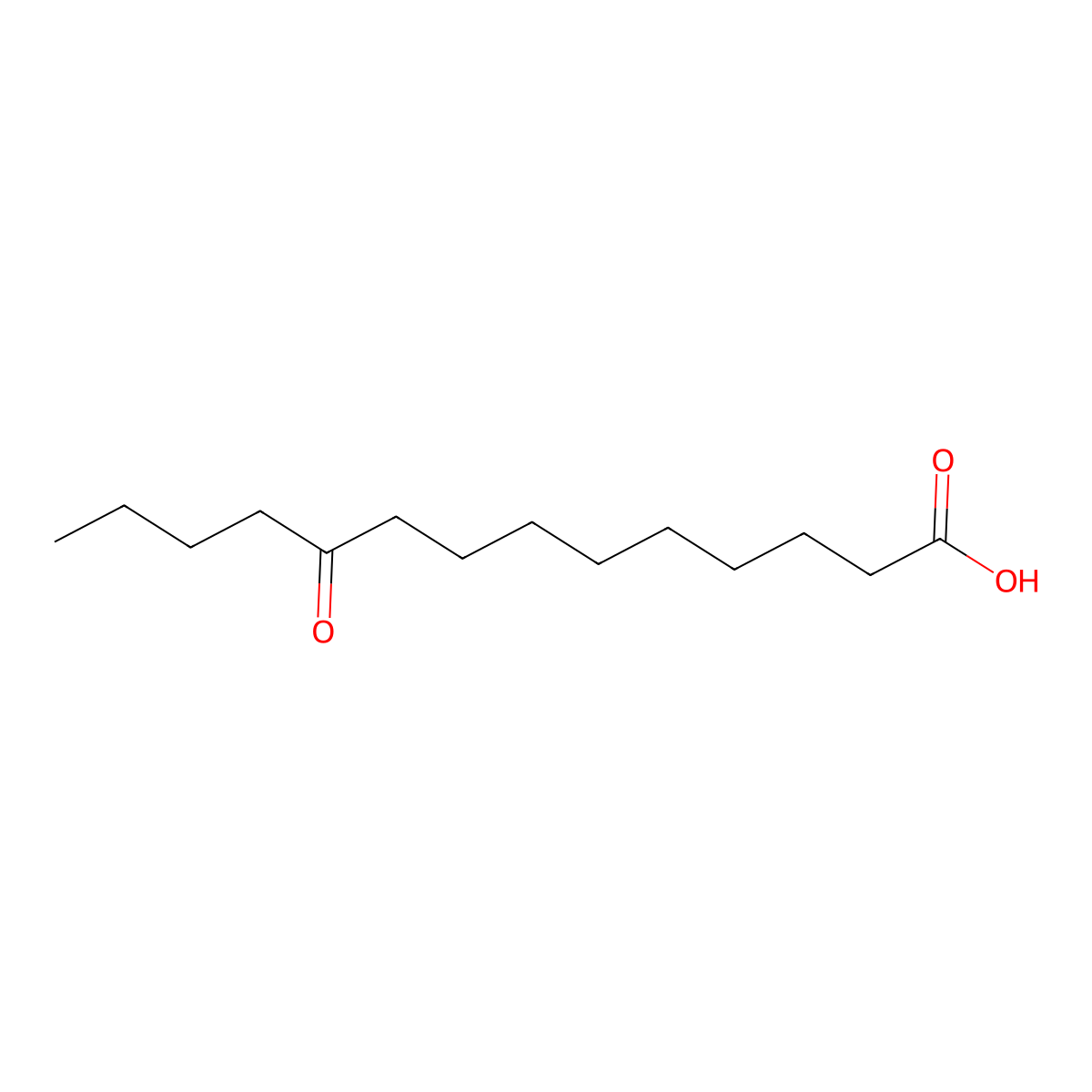 10-Oxotetradecanoic acid molecular structure, CAS 675-95-6