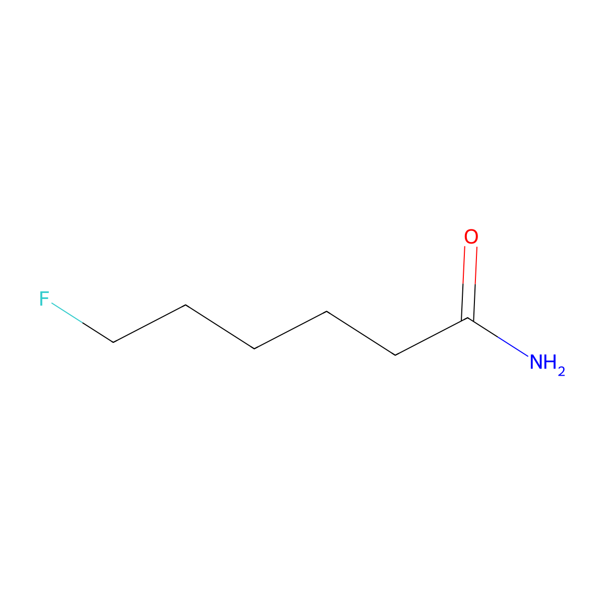 Hexanamide, 6-fluoro- molecular structure, CAS 675-97-8