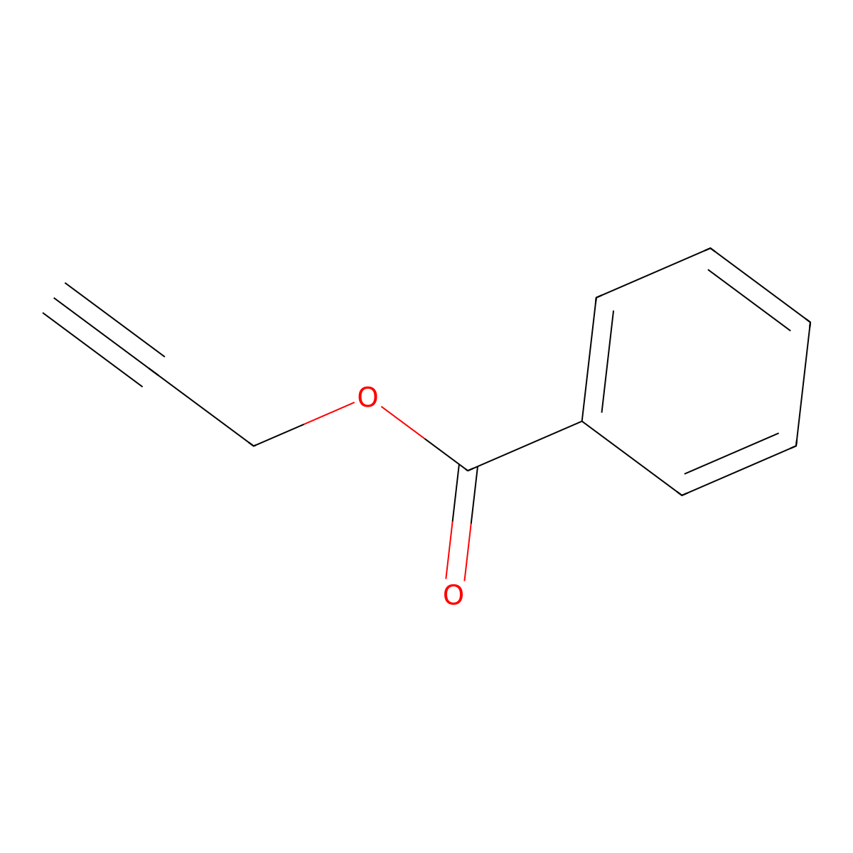 Prop-2-yn-1-yl benzoate molecular structure, CAS 6750-04-5