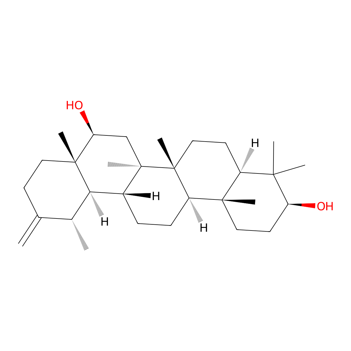 Arnidiol molecular structure, CAS 6750-30-7