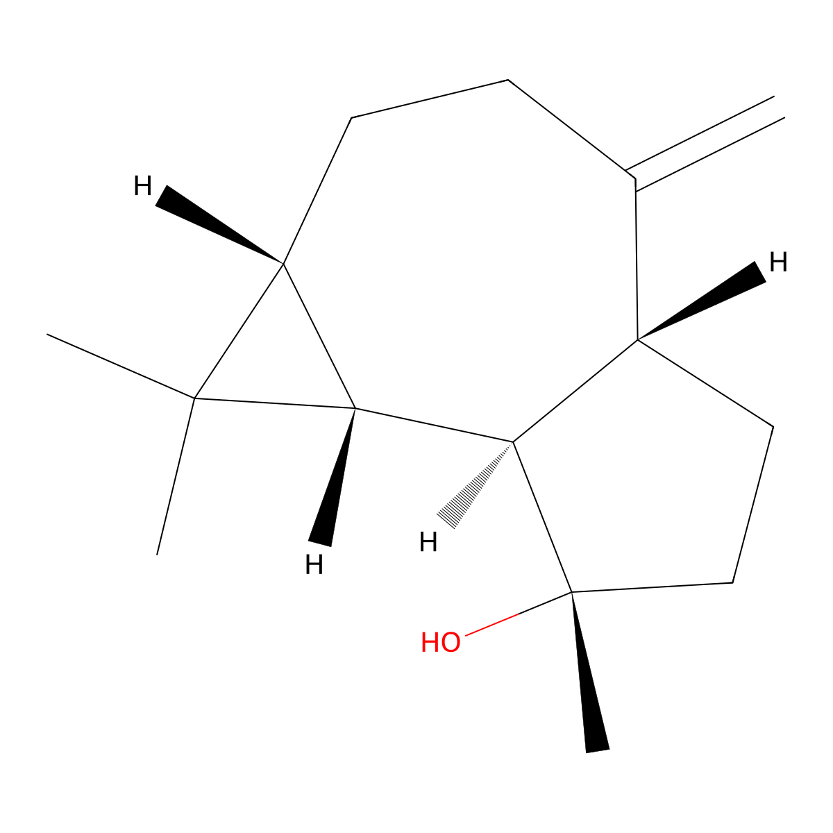 Spathulenol molecular structure, CAS 6750-60-3