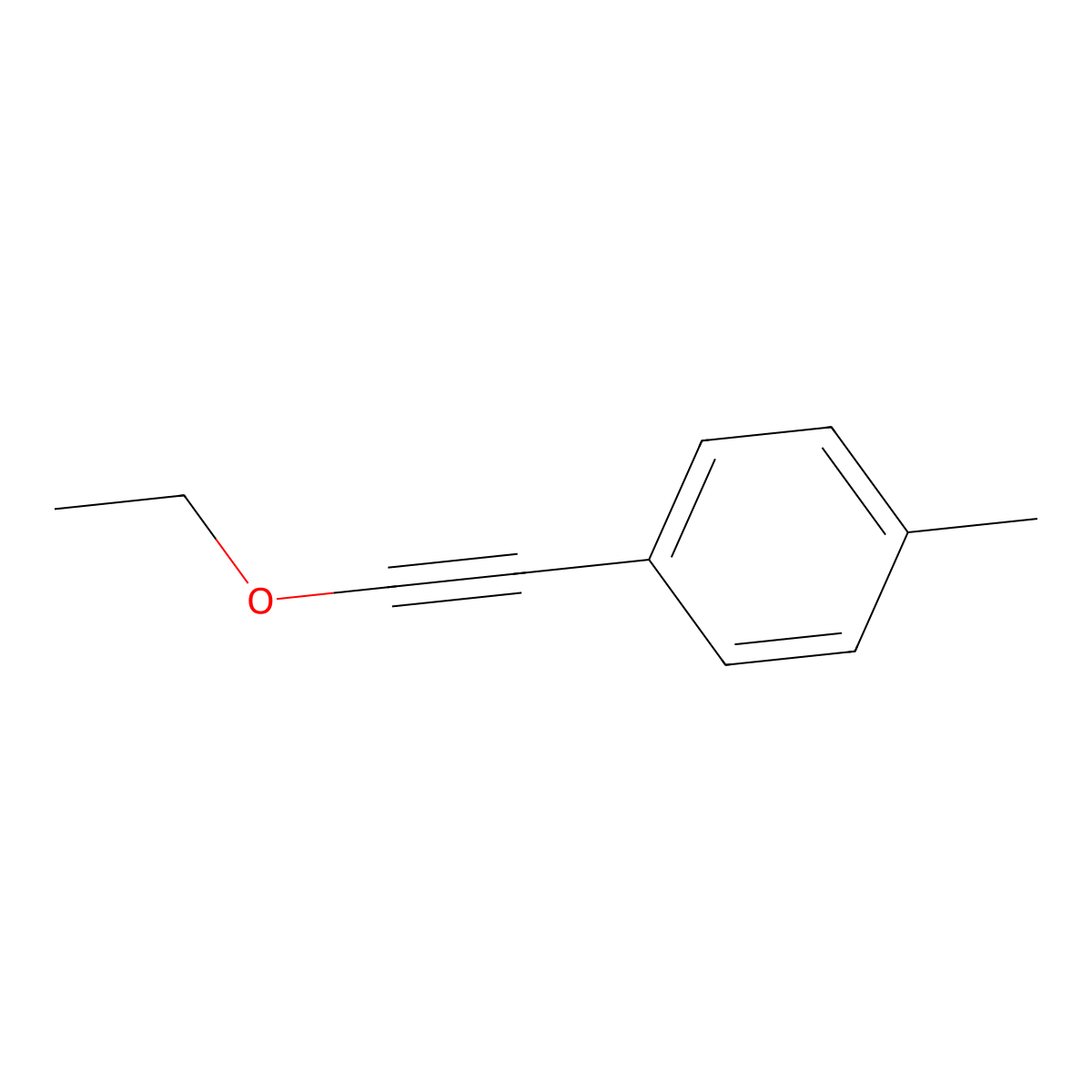 1-(Ethoxyethynyl)-4-methylbenzene molecular structure, CAS 67500-32-7