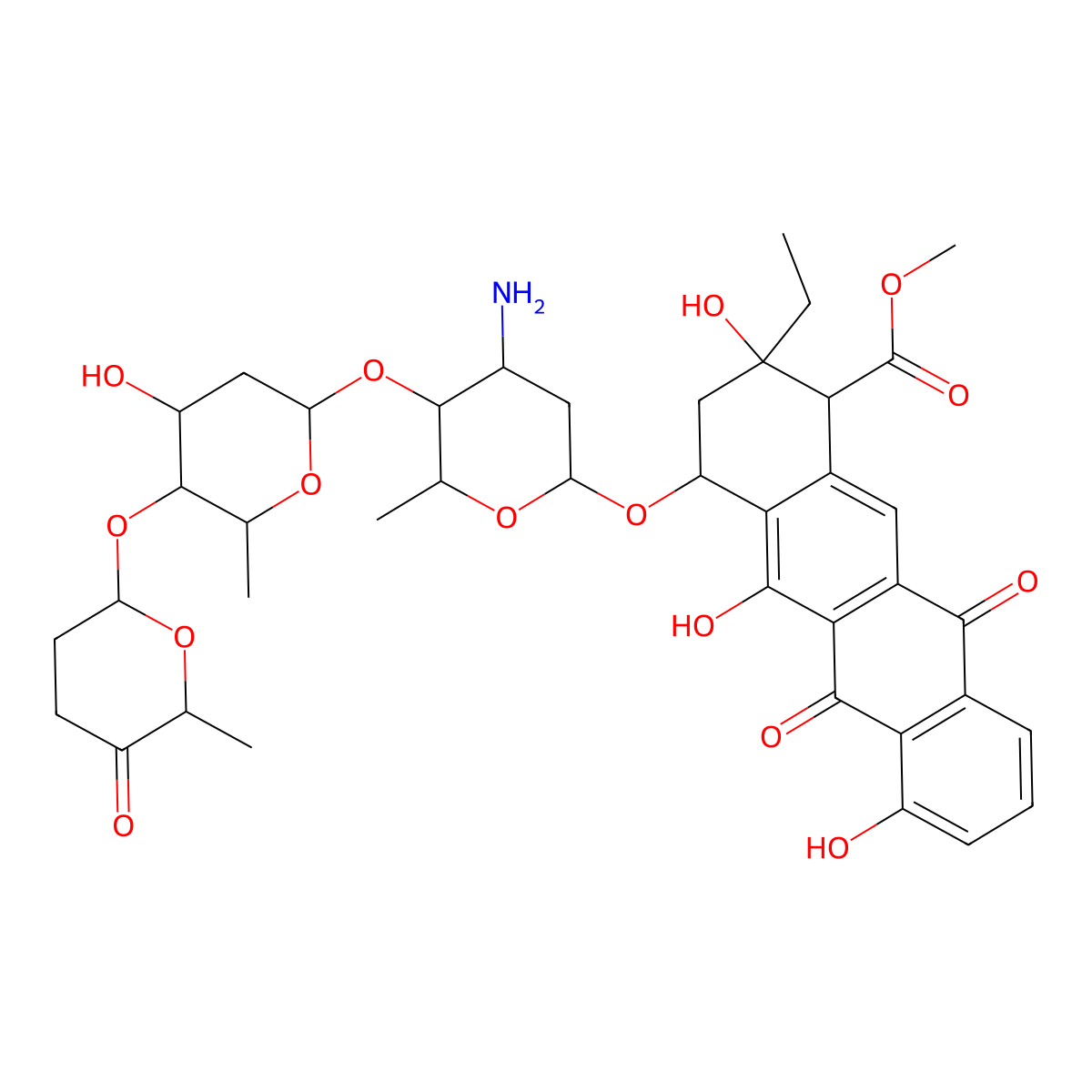 N-Didemethylaclacinomycin A molecular structure, CAS 67508-84-3