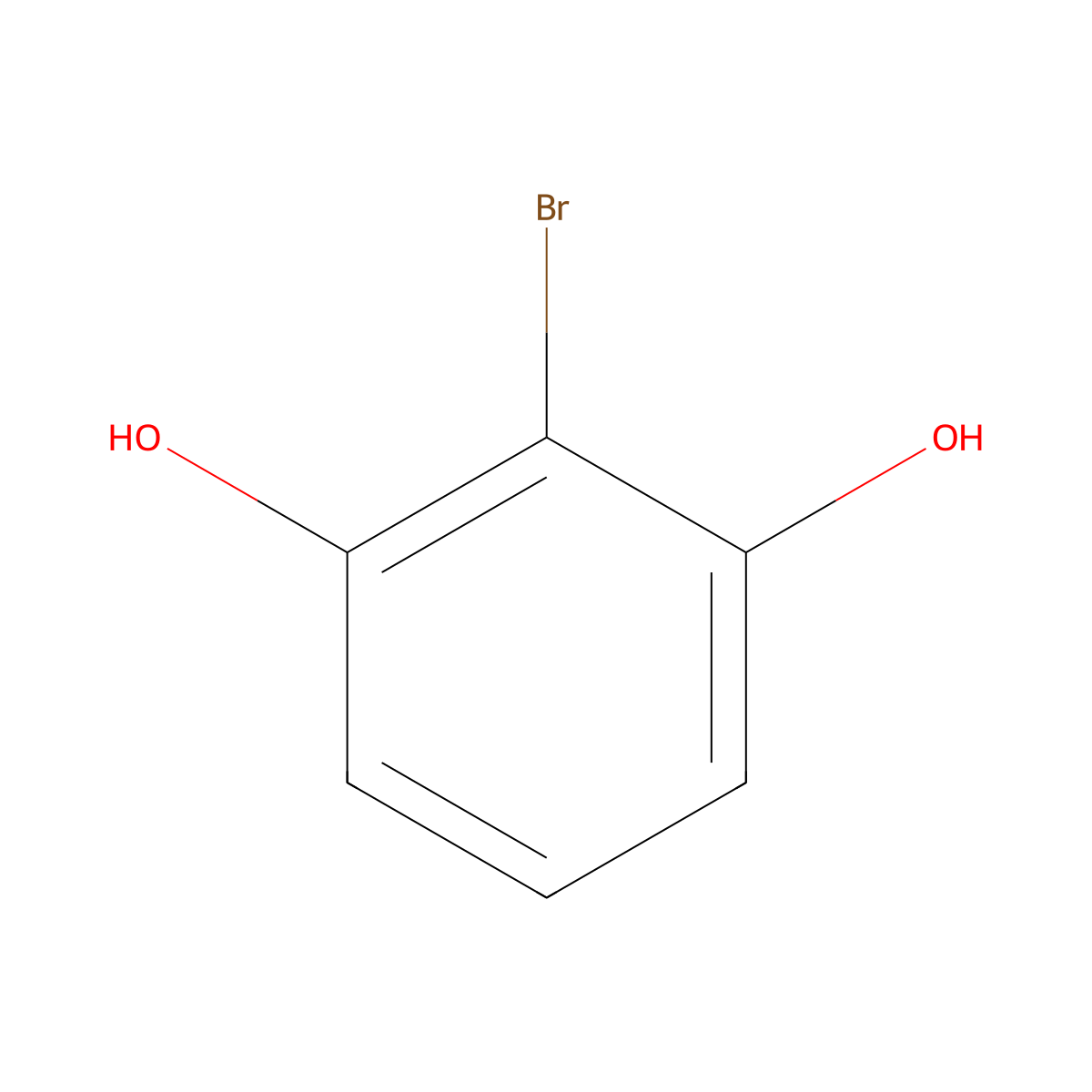 2-Bromoresorcinol molecular structure, CAS 6751-75-3