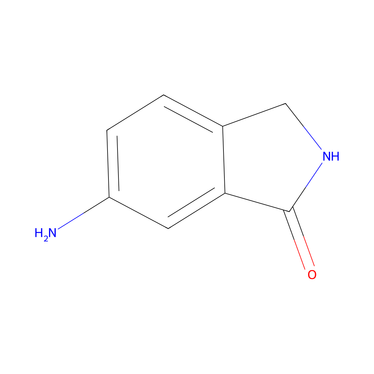 6-amino-2,3-dihydro-1H-isoindol-1-one molecular structure, CAS 675109-45-2