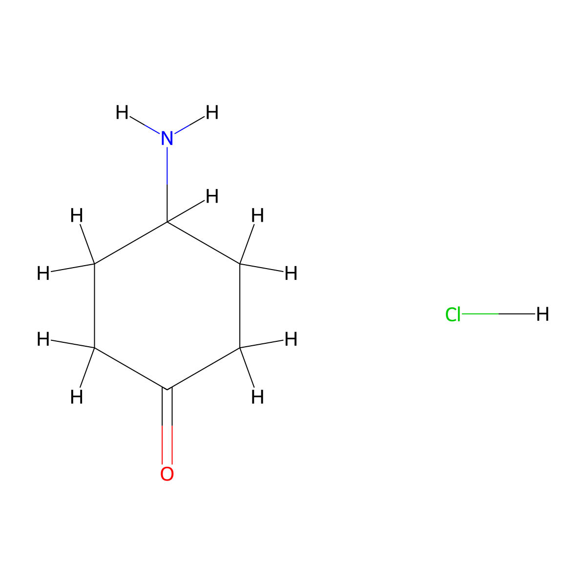4-Aminocyclohexanone Hydrochloride molecular structure, CAS 675112-40-0