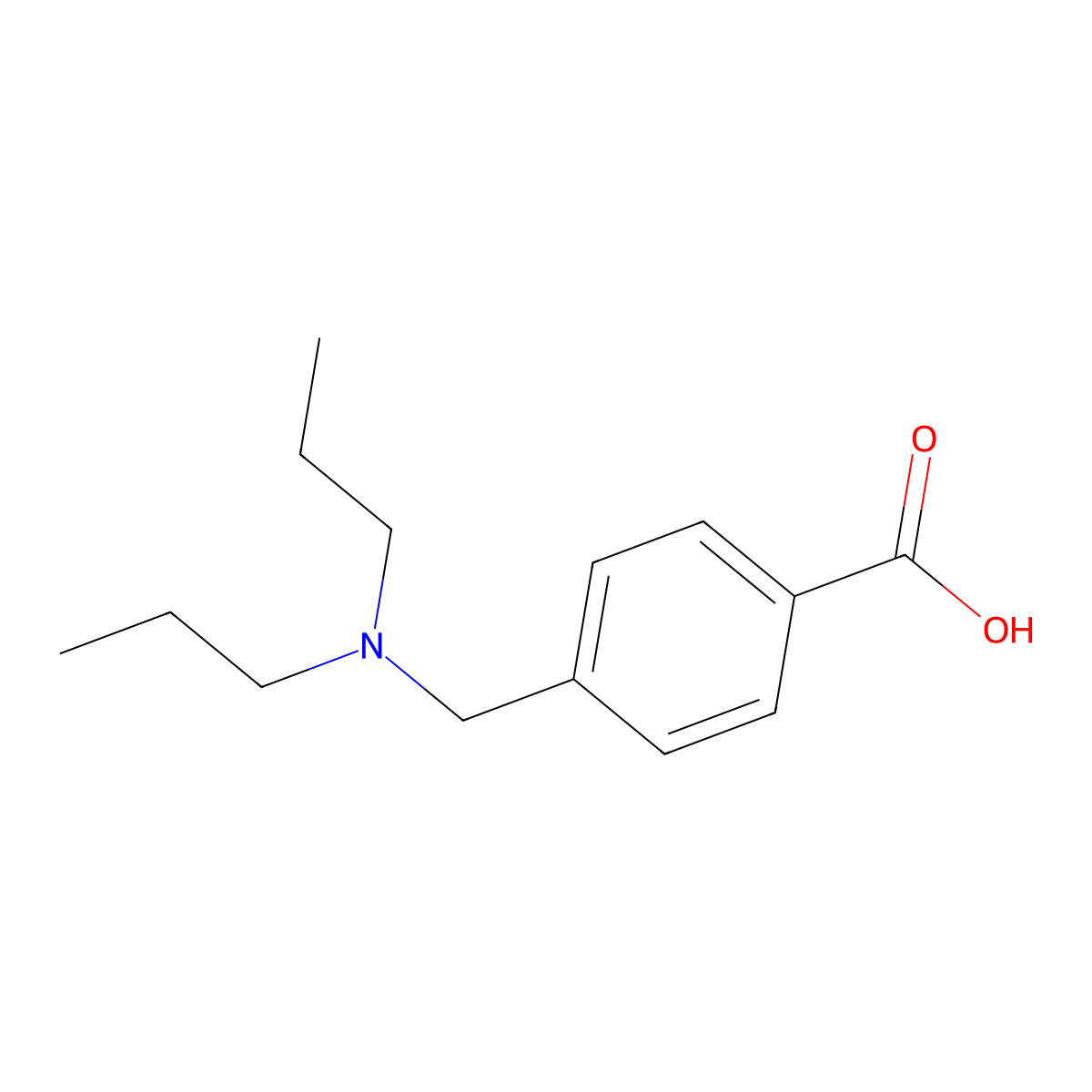 4-[(Dipropylamino)methyl]benzoic acid molecular structure, CAS 675137-59-4