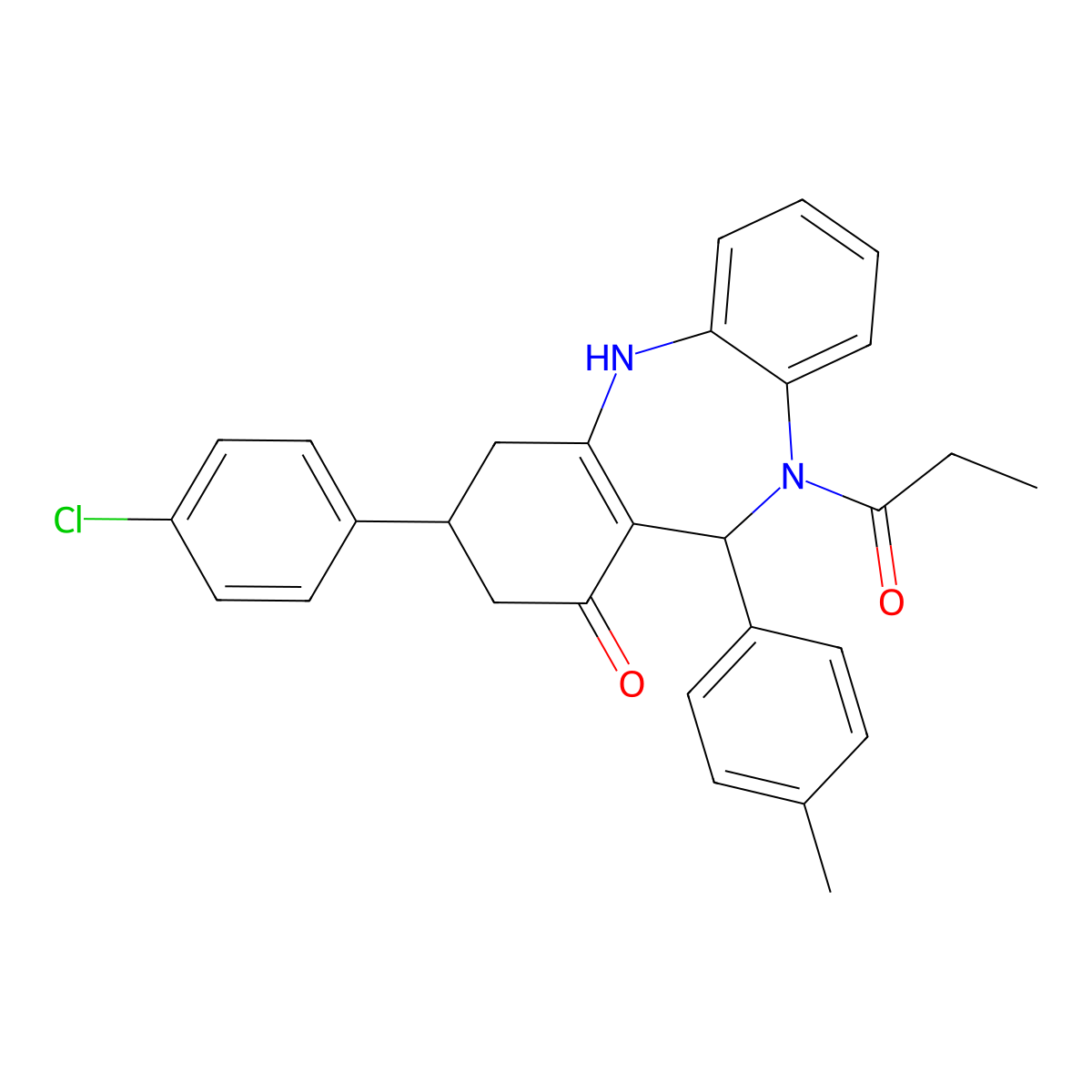 C29H27ClN2O2 molecular structure, CAS 675142-67-3