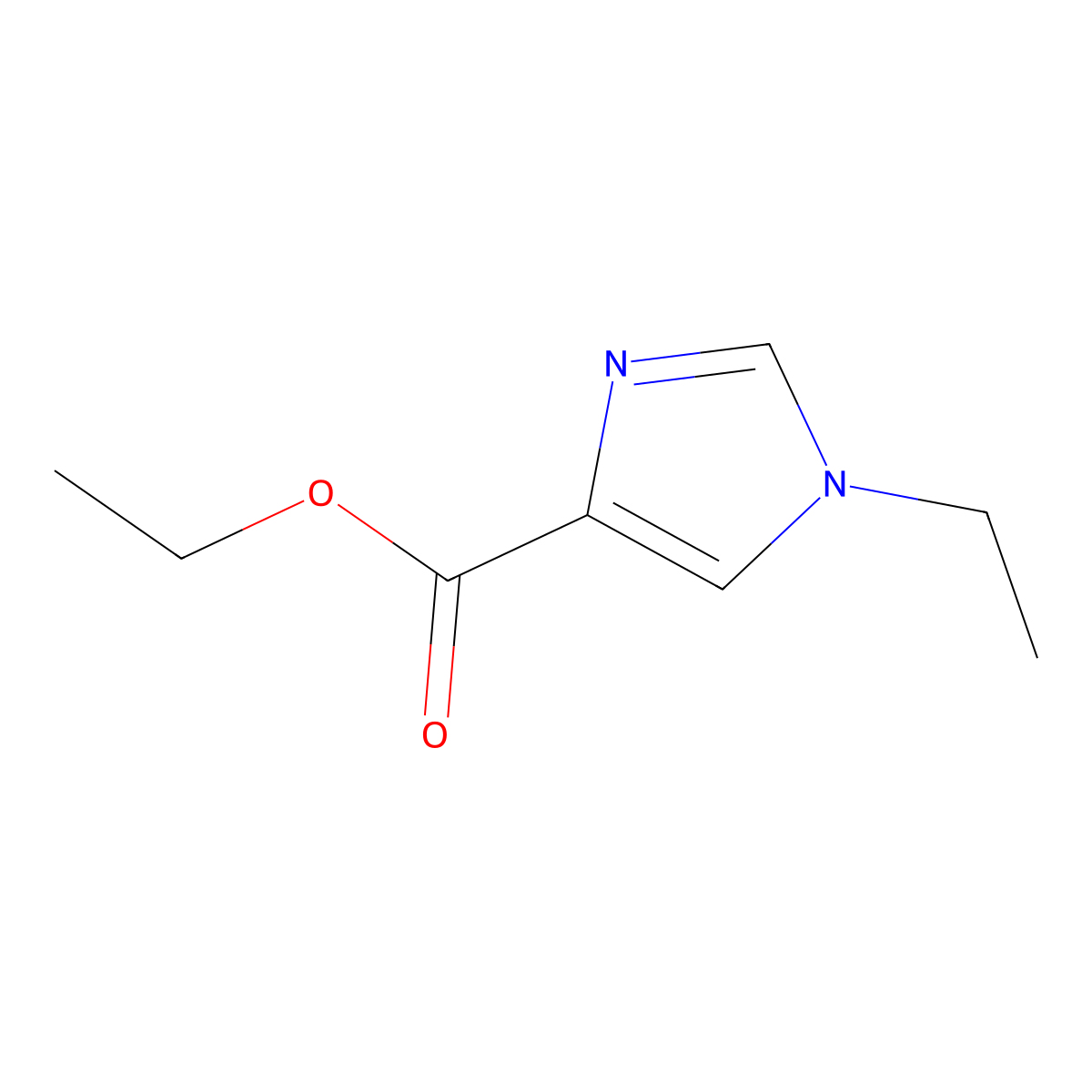 Ethyl 1-ethyl-1H-imidazole-4-carboxylate molecular structure, CAS 675149-81-2