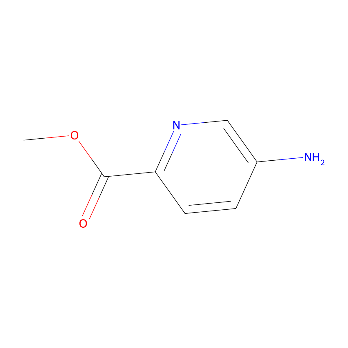 Methyl 5-aminopyridine-2-carboxylate molecular structure, CAS 67515-76-8