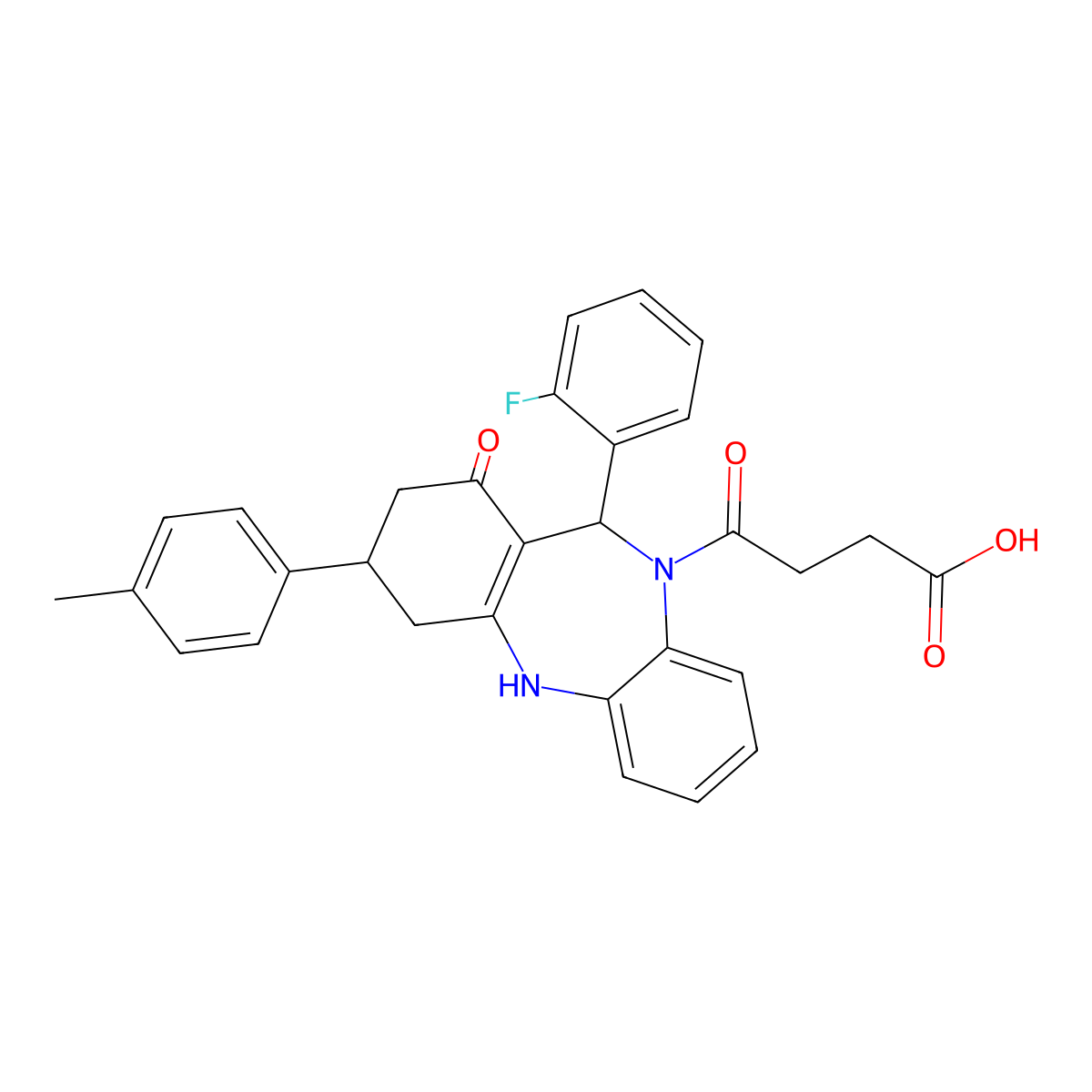 C30H27FN2O4 molecular structure, CAS 675150-40-0