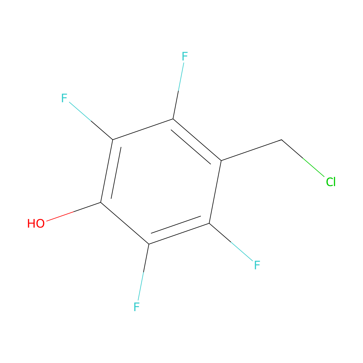 4-(Chloromethyl)-2,3,5,6-tetrafluorophenol molecular structure, CAS 67518-62-1