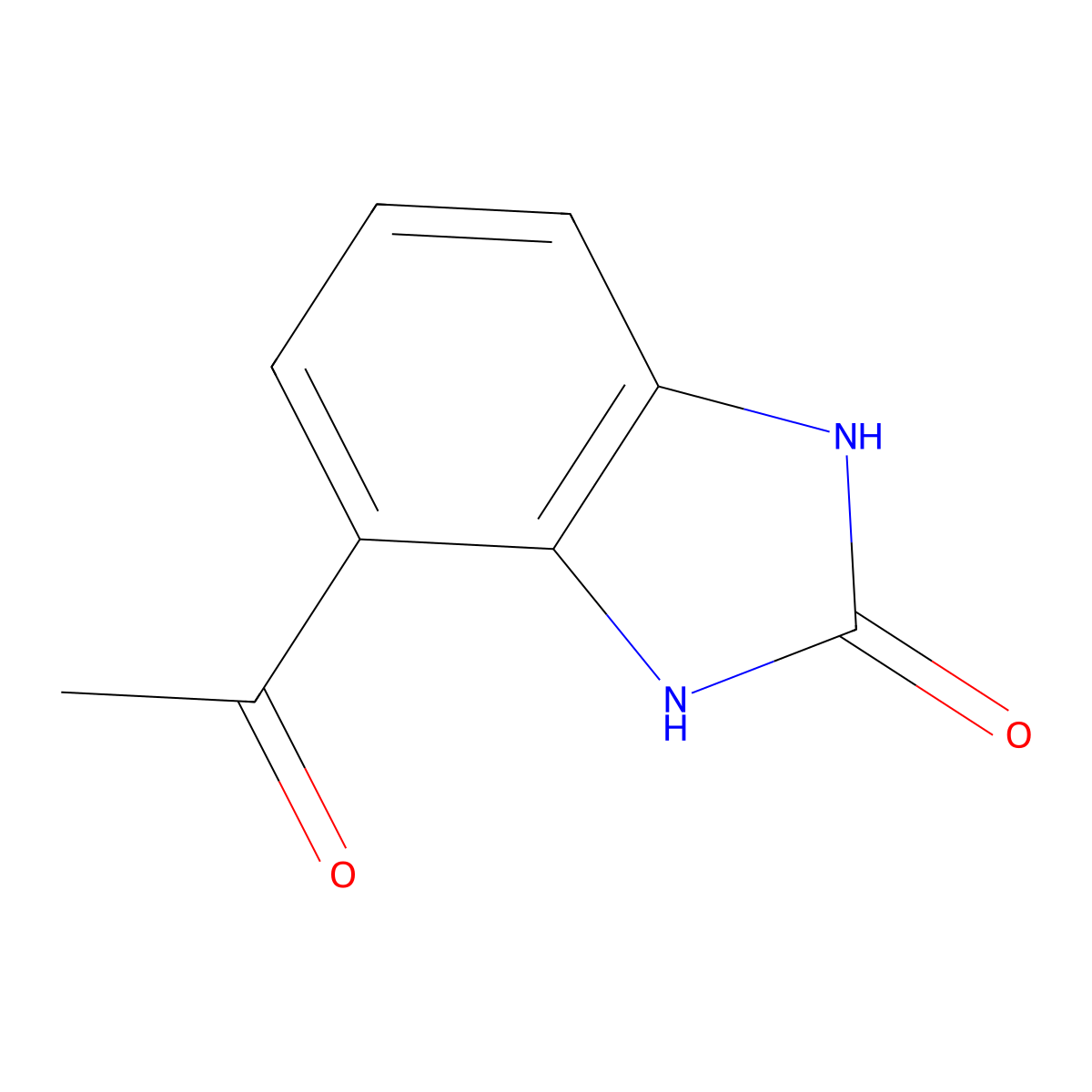 4-Acetyl-1H-benzo[d]imidazol-2(3H)-one molecular structure, CAS 67521-07-7
