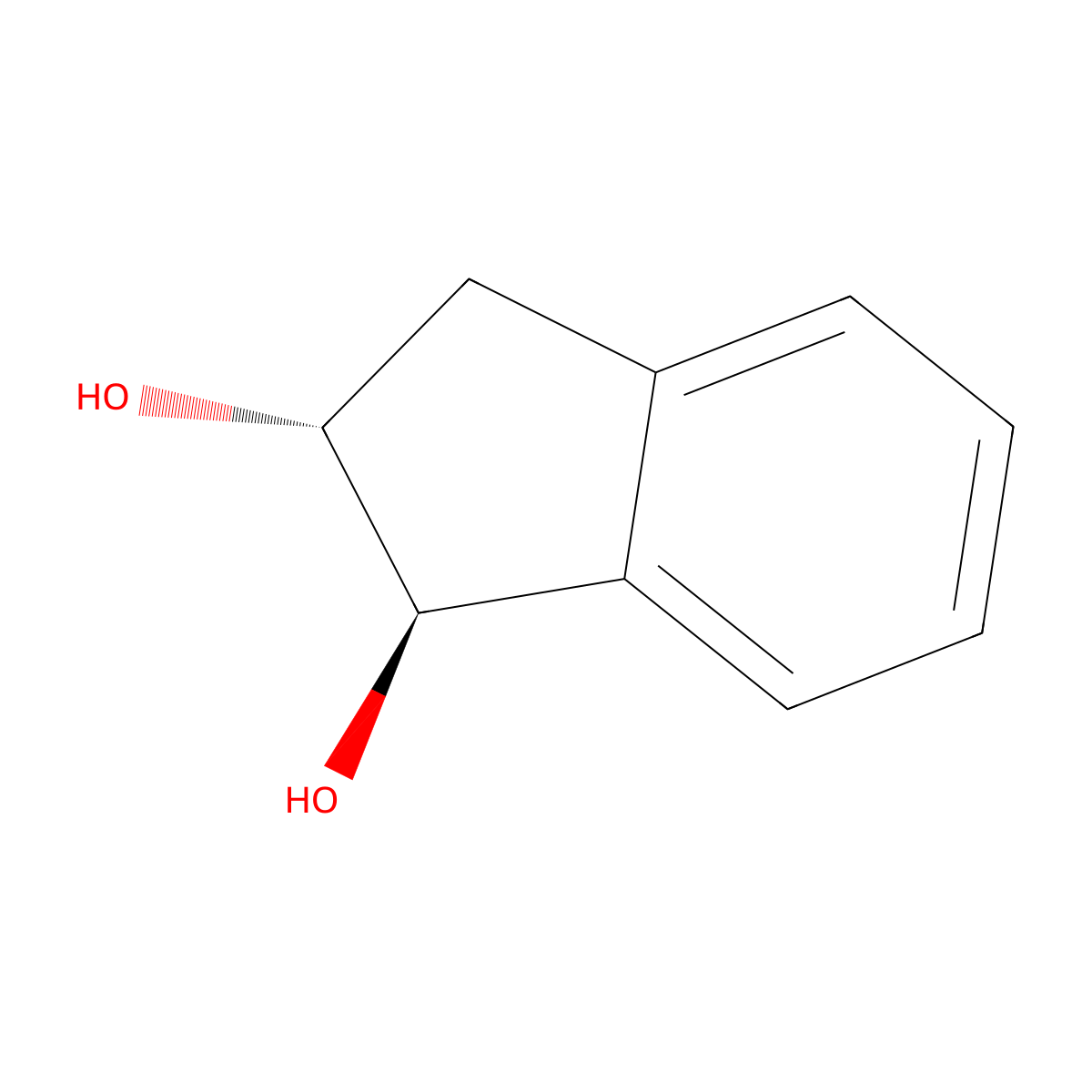 trans-1,2-Indandiol molecular structure, CAS 67528-23-8