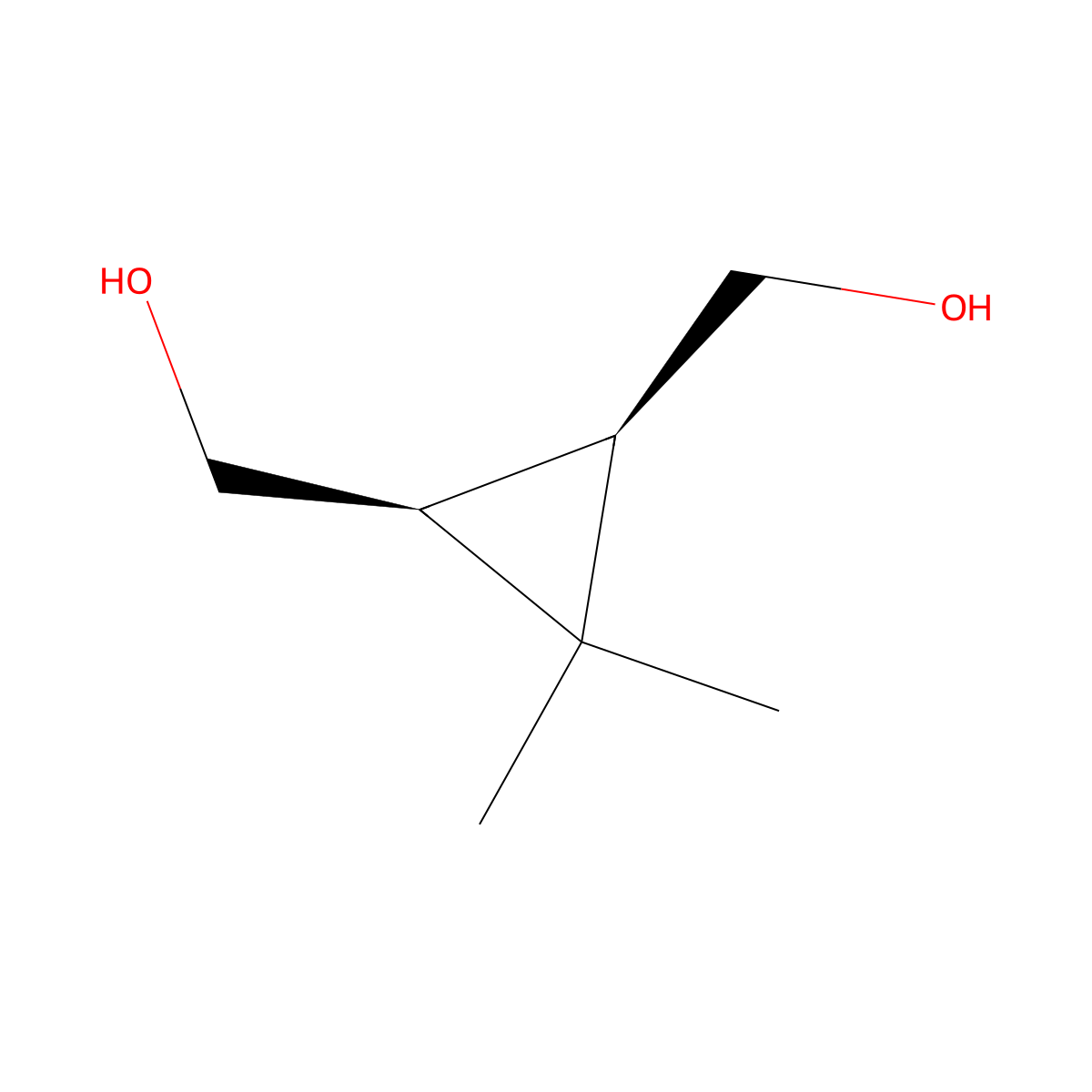 [(1S,3R)-3-(hydroxymethyl)-2,2-dimethylcyclopropyl]methanol molecular structure, CAS 67528-55-6