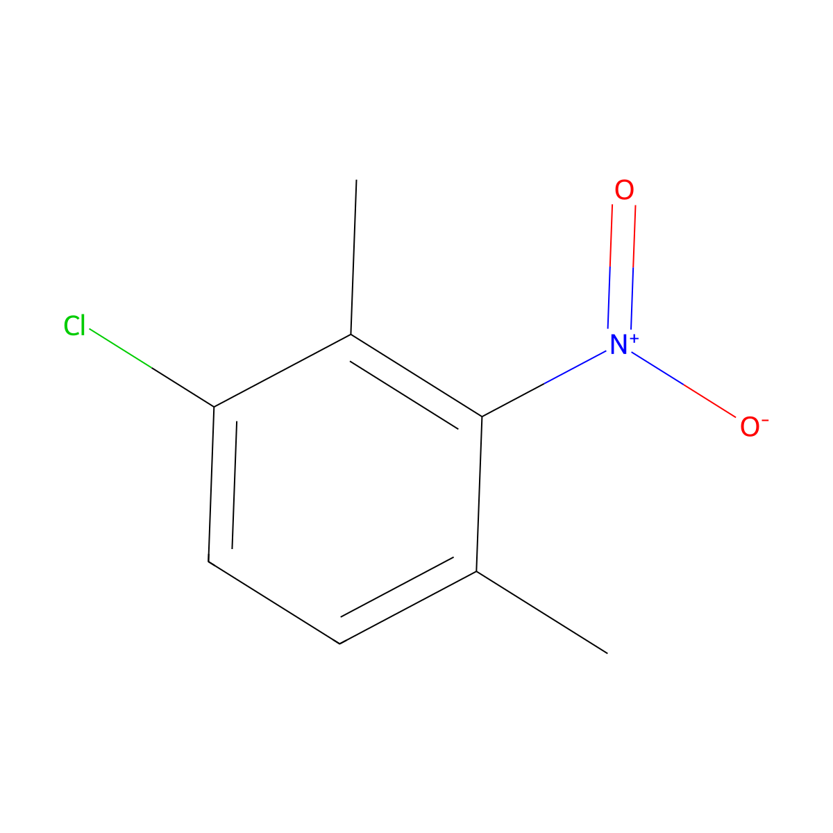 1-Chloro-2,4-dimethyl-3-nitrobenzene molecular structure, CAS 67531-70-8