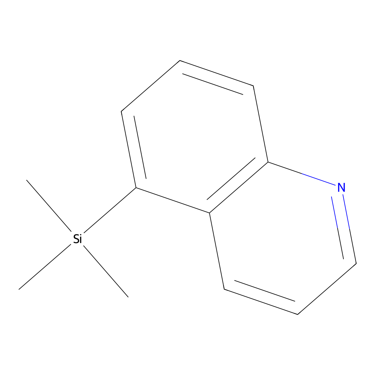 5-(Trimethylsilyl)quinoline molecular structure, CAS 67532-97-2