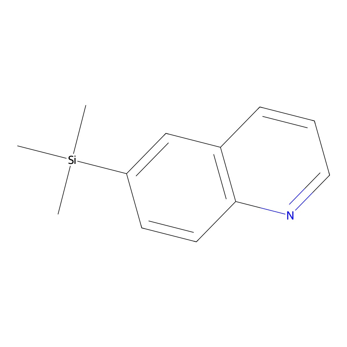 6-(Trimethylsilyl)quinoline molecular structure, CAS 67532-98-3